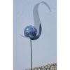 Beetstecker Flamme Als Kugel Auf Stab Aus Edelstahl, Matt Gebürstet 1 Beetstecker Flamme Als Kugel Auf Stab Aus Edelstahl, Matt Gebürstet -Pflanzen Paradies Verkauf 0980404045 Beetstecker Flamme Edelstahl Kugel 15cm Marmor blau mit Stab 46x16x100cm 62016