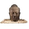 Buddhakopf Klein, Grau, Steinguss, 32 X 32 X 50 Cm -Pflanzen Paradies Verkauf 0980500002 Buddhakopf klein 3 100504