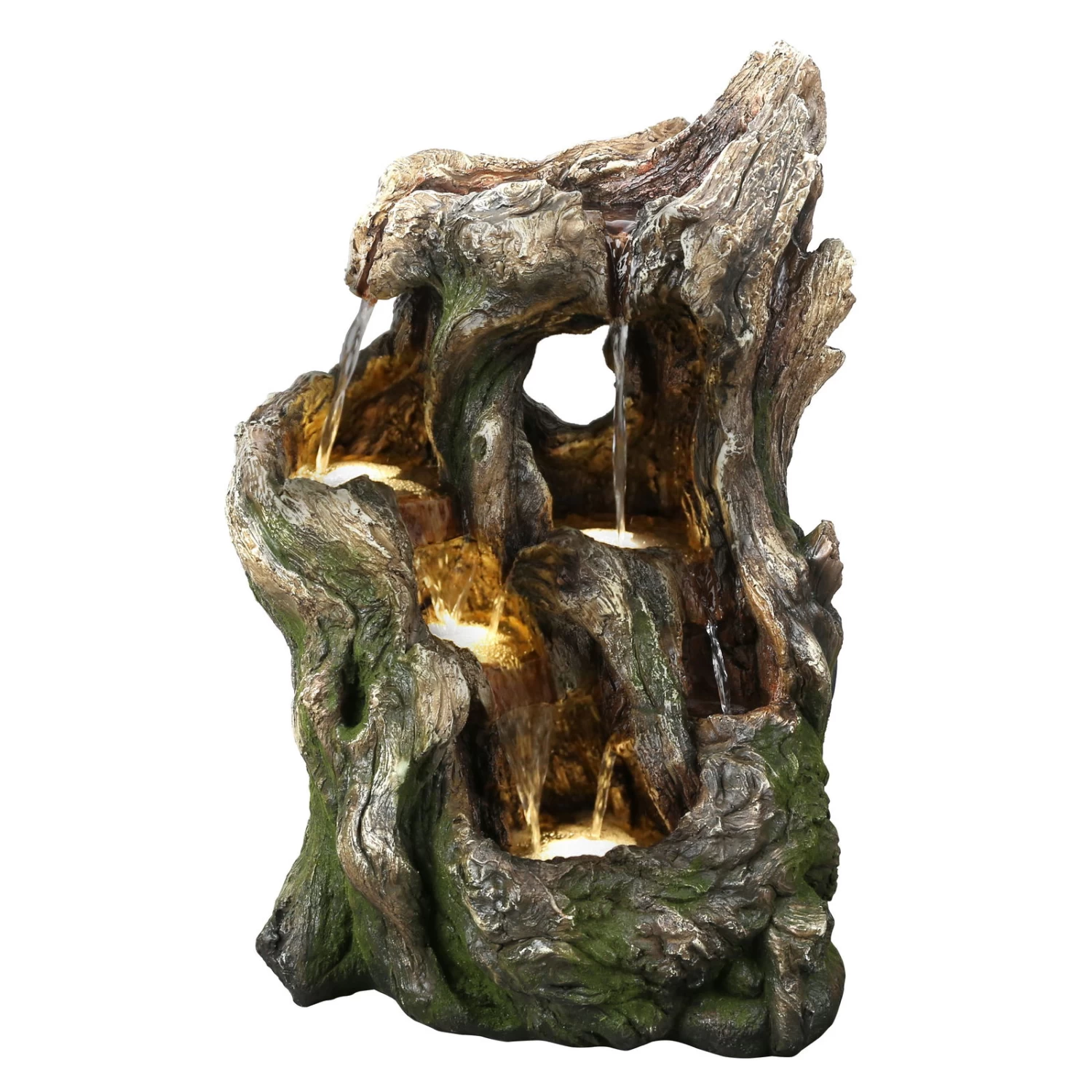 Polyresin Brunnen Inkl. Pumpe, Warmlicht, 38 X 34 X 54 Cm 3 Polyresin Brunnen Inkl. Pumpe, Warmlicht, 38 X 34 X 54 Cm