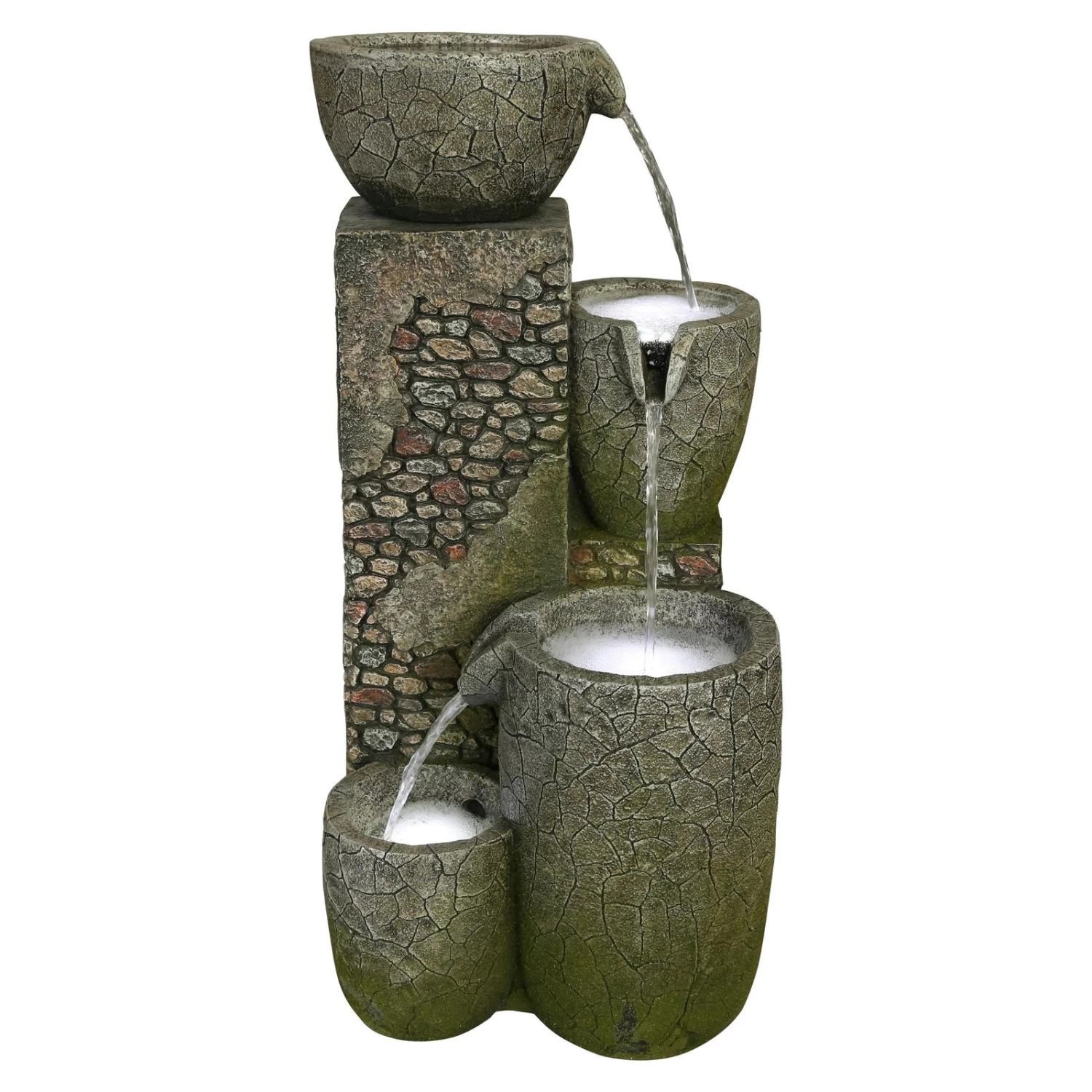 Kölle Polyresin Brunnen Inkl. Pumpe & Licht, Ca. 33 X 34 X 57 Cm 3 Kölle Polyresin Brunnen Inkl. Pumpe & Licht, Ca. 33 X 34 X 57 Cm