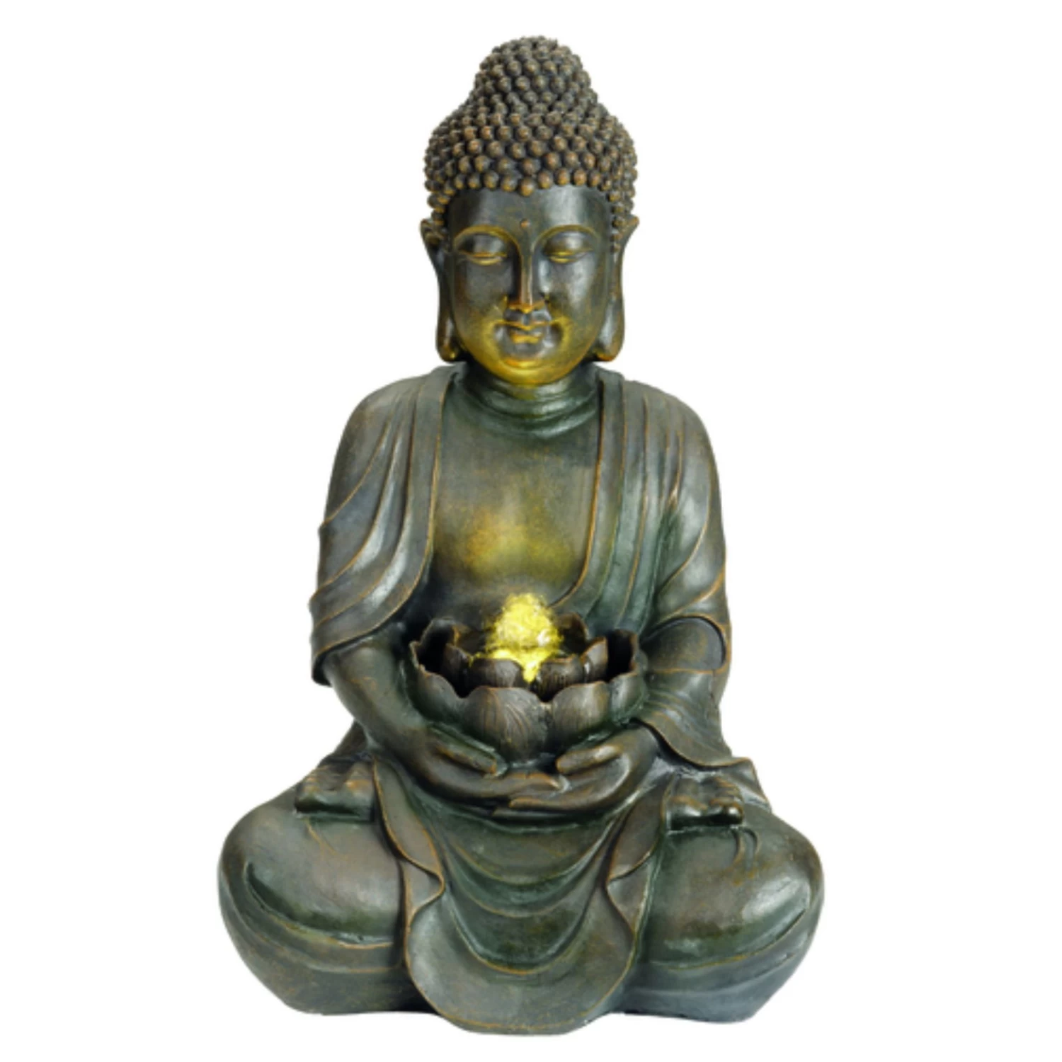 LED-Brunnen, Buddha, Natur, Polyresin, Ca. 47 X 23 X 11, 42 Cm, 3,2 Kg 3 LED-Brunnen, Buddha, Natur, Polyresin, Ca. 47 X 23 X 11, 42 Cm, 3,2 Kg