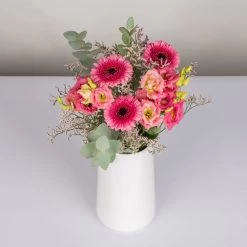Gemischter Blumenbund 'Glücksmoment' Inkl. Gratis Grußkarte 7 Gemischter Blumenbund 'Glücksmoment' Inkl. Gratis Grußkarte -Pflanzen Paradies Verkauf 1025700003 DIY Mixbund Gluecksmoment Gerbera Lisianthus Euka Statice 2 94526