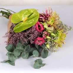 Gemischter Blumenbund 'Baltazar Mit Anthurie' Inkl. Gratis Grußkarte -Pflanzen Paradies Verkauf 1025700011 DIY Mixbund Baltazar mit Anthurie Chrysa Lisi Gypso Statice Euka Anthurie 2 94430