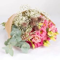 Gemischter Blumenbund 'Eleganz In Rosa' Inkl. Gratis Grußkarte 7 Gemischter Blumenbund 'Eleganz In Rosa' Inkl. Gratis Grußkarte -Pflanzen Paradies Verkauf 1025700014 DIY Mixbund Eleganz in Rosa Lisianthus rosa Gypso Euka Fluffy 1 94535