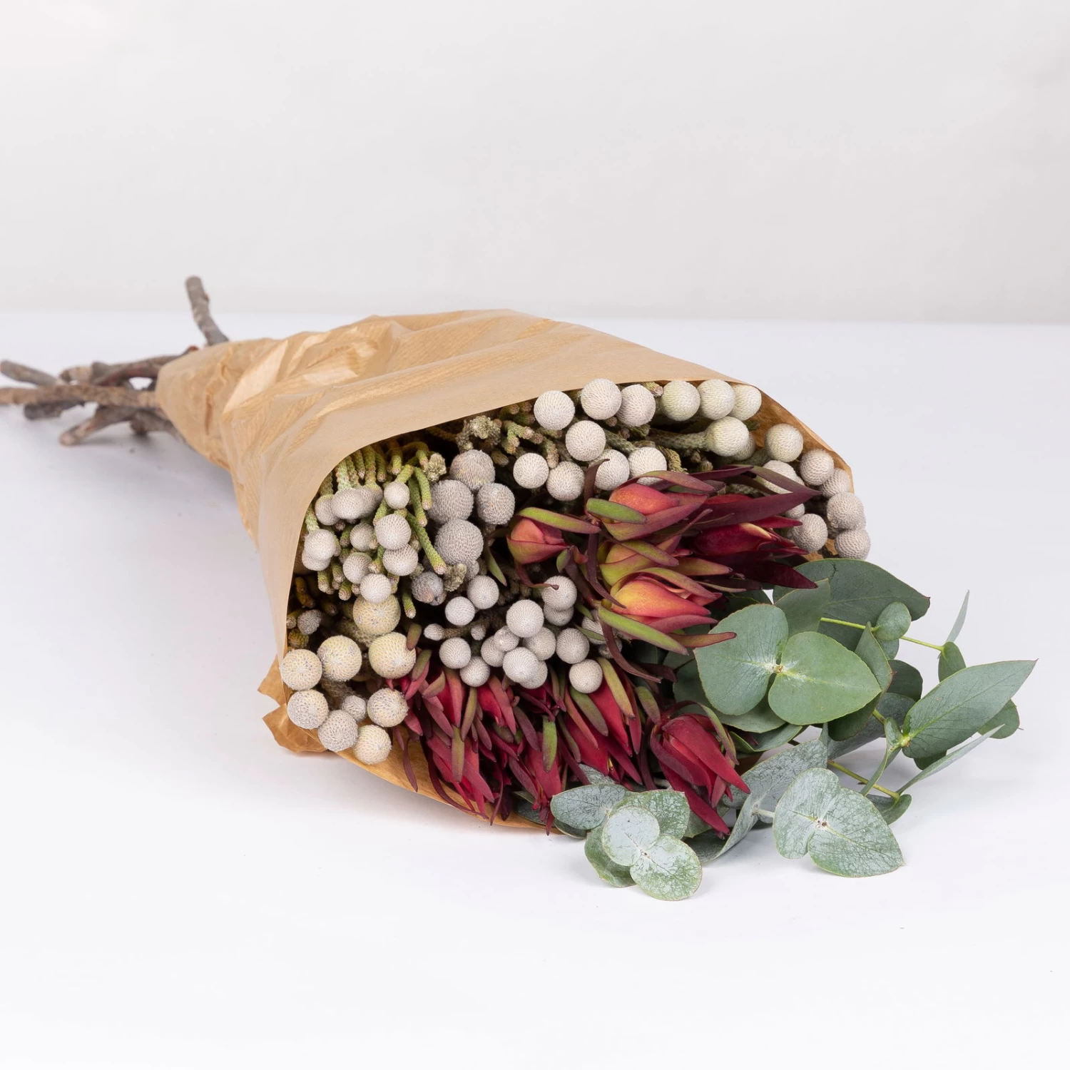 Blumenbund Eukalyptus Mit Brunia Und Kapgrün, Inkl. Grußkarte 4 Blumenbund Eukalyptus Mit Brunia Und Kapgrün, Inkl. Grußkarte – Bild 2