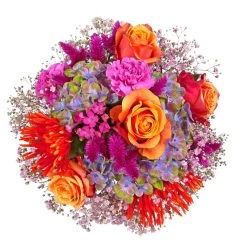 Blumenstrauß 'Sommerbrise' Inkl. Gratis Grußkarte -Pflanzen Paradies Verkauf 1110600044 Sommerbrise D30cm 2 5582