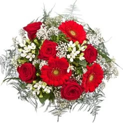 Blumenstrauß 'Liebesüberraschung' Inkl. Gratis Grußkarte -Pflanzen Paradies Verkauf 1110600050 Liebesueberraschung D28cm 2 5586