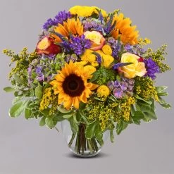 Blumenstrauß 'Sonnensymphonie' Inkl. Gratis Grußkarte -Pflanzen Paradies Verkauf 1110600053 Sonnensymphonie grau 103429