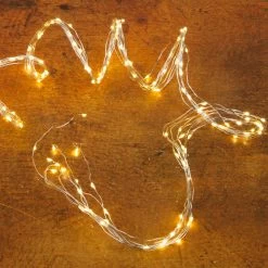 Kölle LED Regen 180 Lichter, Silberdraht, Warmweiß