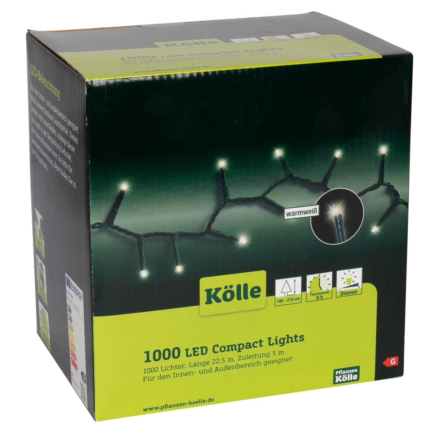 LED Lichterkette Compact Lights 1000 Lichter, Timer & Dimmer, 22,5 M, Warmweiß 4 LED Lichterkette Compact Lights 1000 Lichter, Timer & Dimmer, 22,5 M, Warmweiß – Bild 2