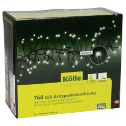 LED Lichterkette, Gruppenbeleuchtung, 768 Lichter, Warmweiß, 6 M, Timer & Dimmer 7 LED Lichterkette, Gruppenbeleuchtung, 768 Lichter, Warmweiß, 6 M, Timer & Dimmer -Pflanzen Paradies Verkauf 2040304350 LED Gruppenbeleuchtung 768L warmweiss 119955