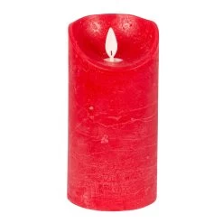 LED-Echtwachskerze, 3 Stück, Rot, Flackernd, 7,5 X 10/ 12,5/ 15 Cm -Pflanzen Paradies Verkauf 2040304563 LED Echtwachskerze magic Flame 3er 7 5x10 12 5 15cm rot m Fernb Batterie4 66571