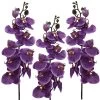 Kunstblume Orchideenzweig, Lila, Ca. 98 Cm, 3 Stück
