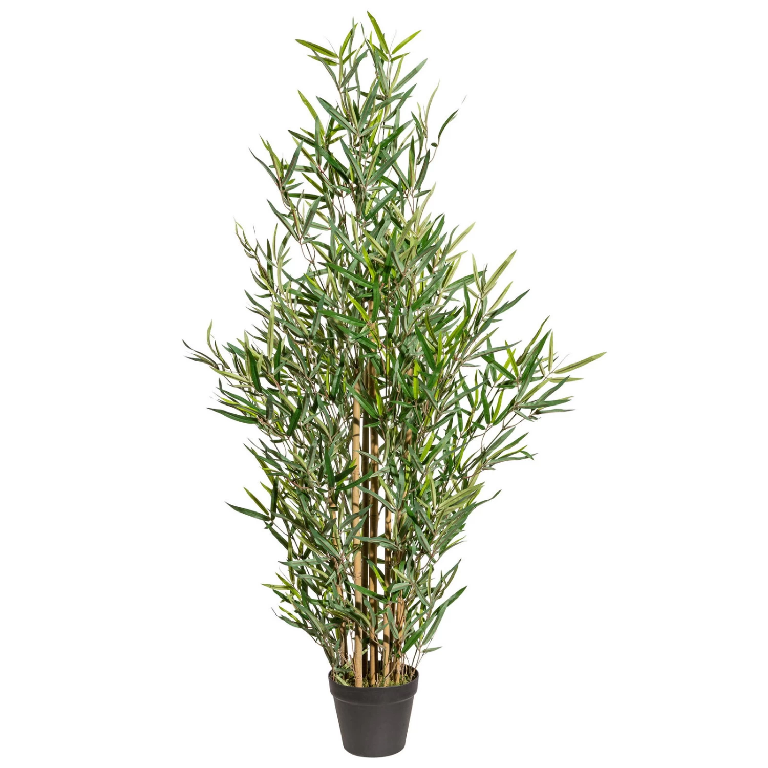 Künstlicher Bambus, Grün, Ca. 120 Cm, Kunststofftopf 16 X 13 Cm 3 Künstlicher Bambus, Grün, Ca. 120 Cm, Kunststofftopf 16 X 13 Cm