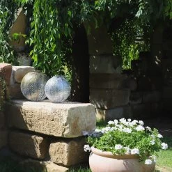 Kölle Solarlaterne Jumbo Damast, Silber Matt, Höhe 32 Cm, Ø 30 Cm -Pflanzen Paradies Verkauf 2950100471 2950100470 Damast 1 113716 1