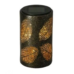 Solarleuchte Blatt, Antik Bronze, 9,0 X 9,0 X 15,3 Cm -Pflanzen Paradies Verkauf 2950100547 Solar Lampe Blatt 2 90062