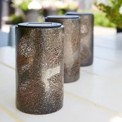 Solarleuchte Blatt, Antik Bronze, 9,0 X 9,0 X 15,3 Cm -Pflanzen Paradies Verkauf 2950100547 Solar Lampe Blatt 4 90063