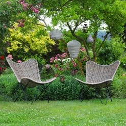 Bistro-Set 'Butterfly', 3-tlg., Braun -Pflanzen Paradies Verkauf 2950100589 2950100670 2950100680 2950100686 2950100689 3910302628 113717 3