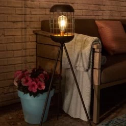 Solarlaterne 'Lighthouse', Schwarz, Metall, Höhe 92 Cm -Pflanzen Paradies Verkauf 2950100608 Solar Motive Laterne metall Modell Lighthouse H92cm 6 96753