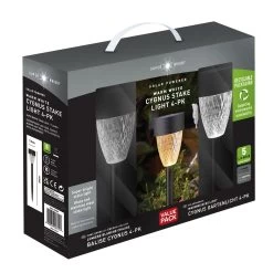 Gartenleuchte 'Cygnus', 4er-Set, Grau, Edelstahl 9 Gartenleuchte 'Cygnus', 4er-Set, Grau, Edelstahl -Pflanzen Paradies Verkauf 2950100644 Cygnus warmweisses Licht 4er Pack 5 Lumen 100357