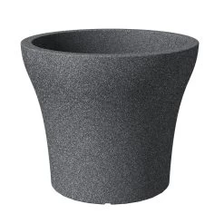 Pflanzgefäß No 1 Stone, Schwarz Granit, Kunststoff