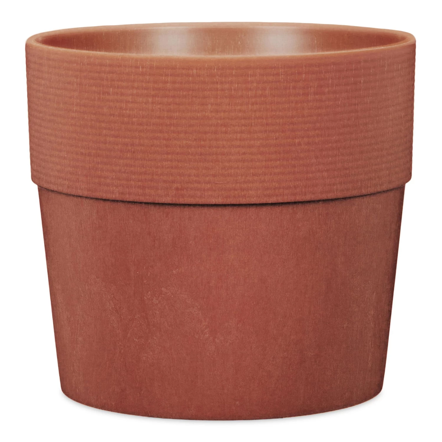 Pflanzgefäß 'Groove' Mit Reservoir, Rund, Mahagony, Hellbraun, Kunststoff 3 Pflanzgefäß 'Groove' Mit Reservoir, Rund, Mahagony, Hellbraun, Kunststoff