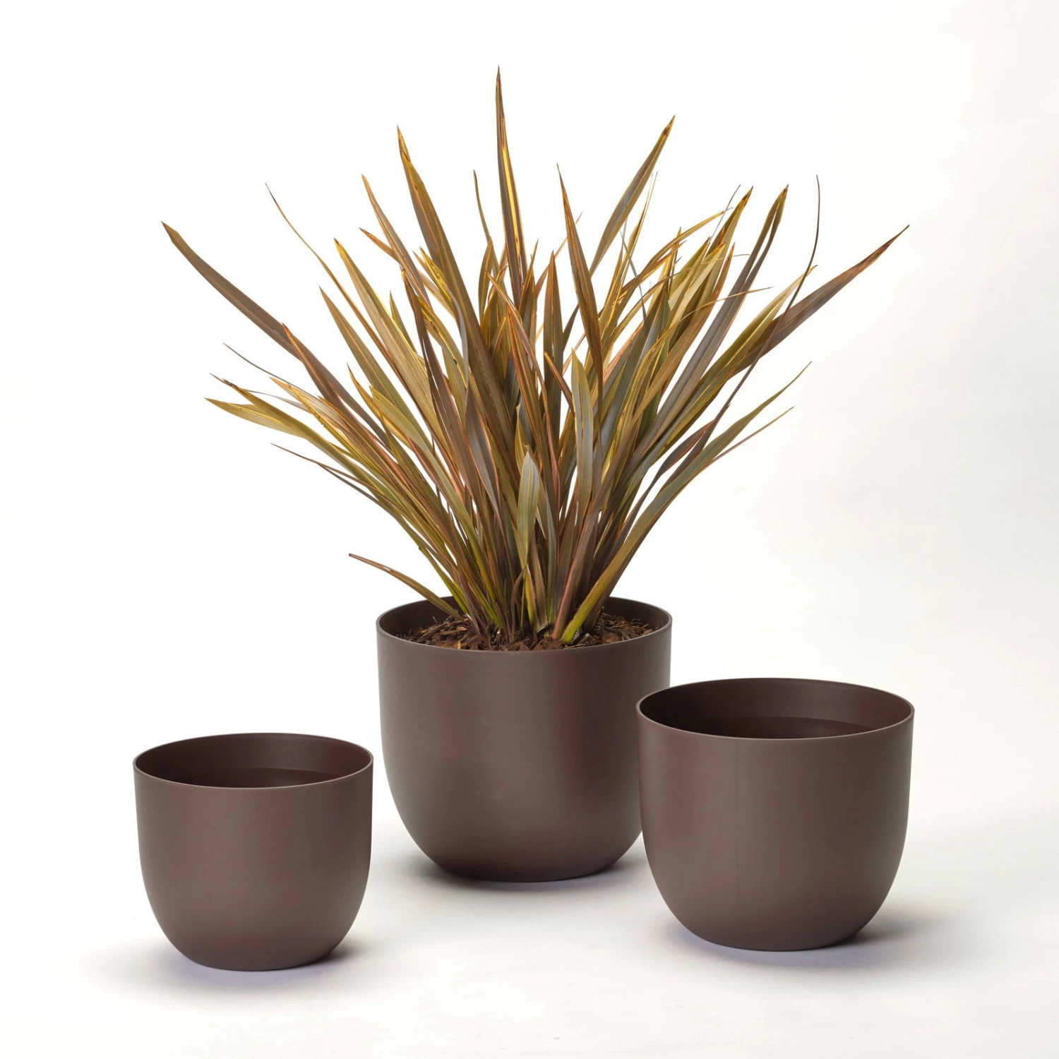 Pflanzkübel 'Rio', Rost, Ø 29 X H 24 Cm 3 Pflanzkübel 'Rio', Rost, Ø 29 X H 24 Cm