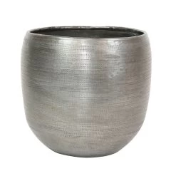Pflanzgefäß 'Rowen', Silber, Ø 31 X H 28 Cm -Pflanzen Paradies Verkauf 3210801625 Pflanzgefaess Rowen silber D 31 x H 28 cm 115010