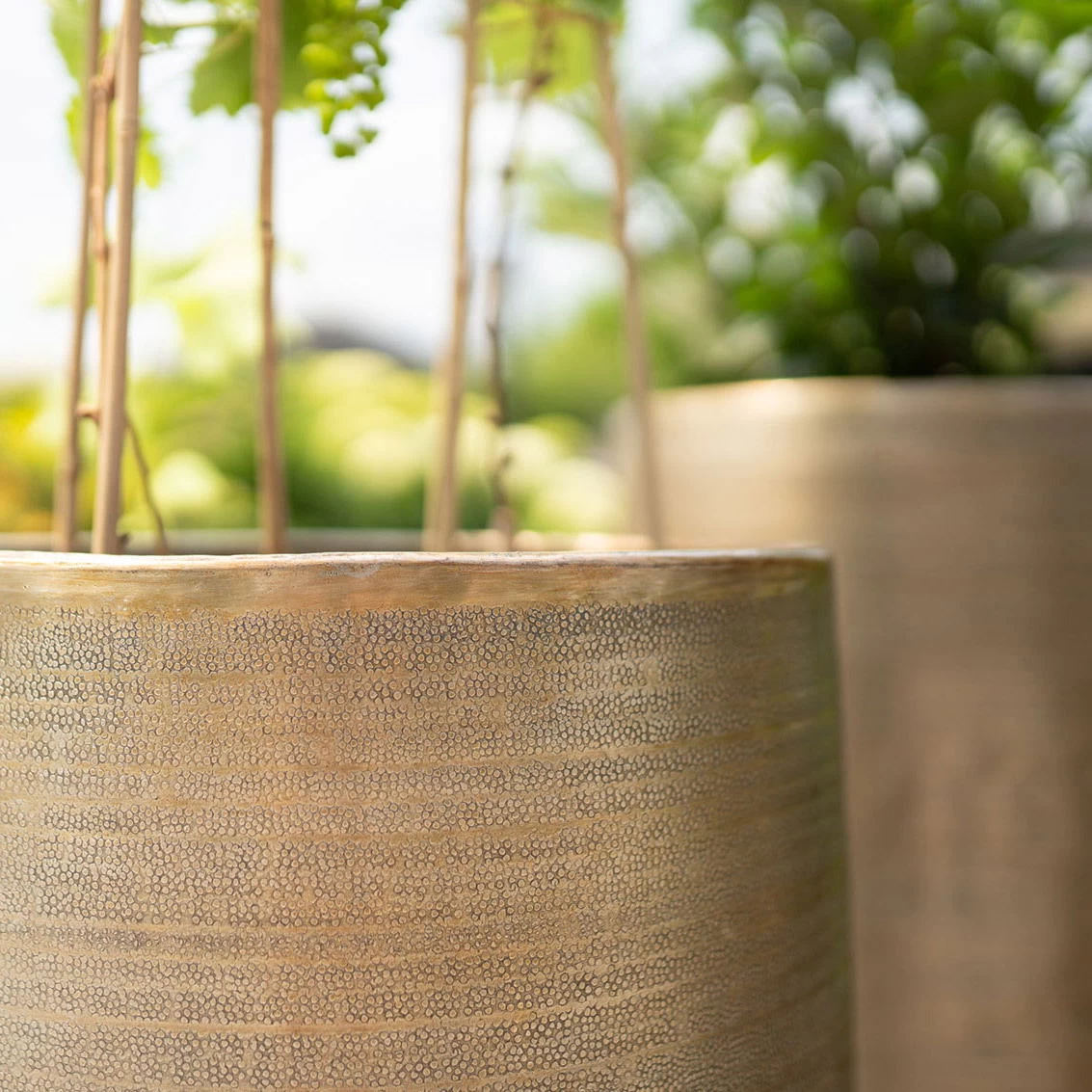 Pflanzgefäß 'Rowen', Gold, Ø 38 X H 62 Cm 8 Pflanzgefäß 'Rowen', Gold, Ø 38 X H 62 Cm – Bild 6