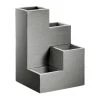 Kölle Pflanzkübel-Wendeltreppe "Kubus" Grau, 40x40x60 Cm, 55 Liter Erdvolumen -Pflanzen Paradies Verkauf 3230100992 Koelle Pflanzgefaess Wendeltreppe Kubus grau L40xB40xH60cm 55Ltr 53686