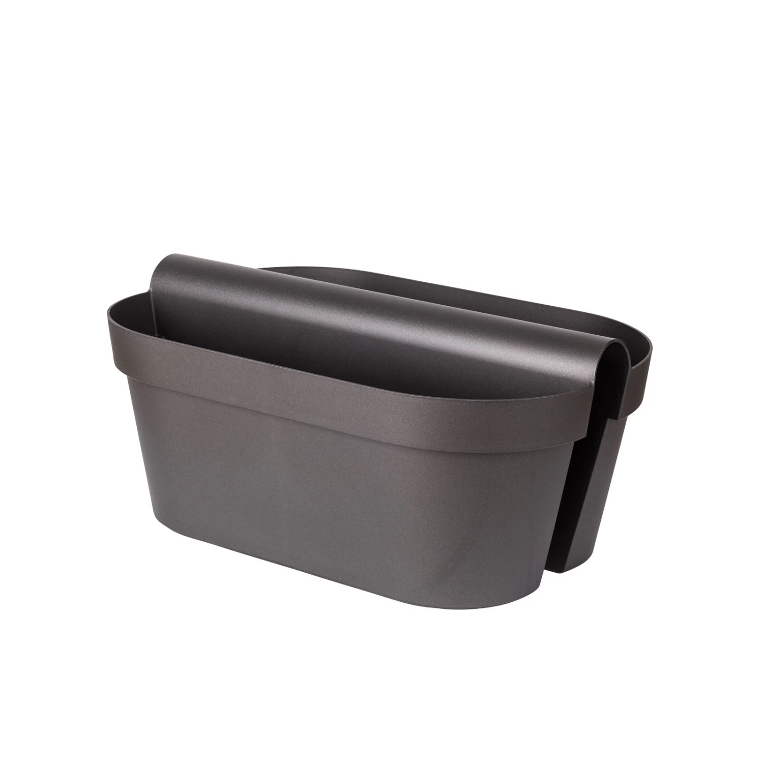 Balkon-Pflanzkasten „Be Up Duo“ In Der Farbe Anthrazit, 50 Cm / 18 Liter 3 Balkon-Pflanzkasten „Be Up Duo“ In Der Farbe Anthrazit, 50 Cm / 18 Liter