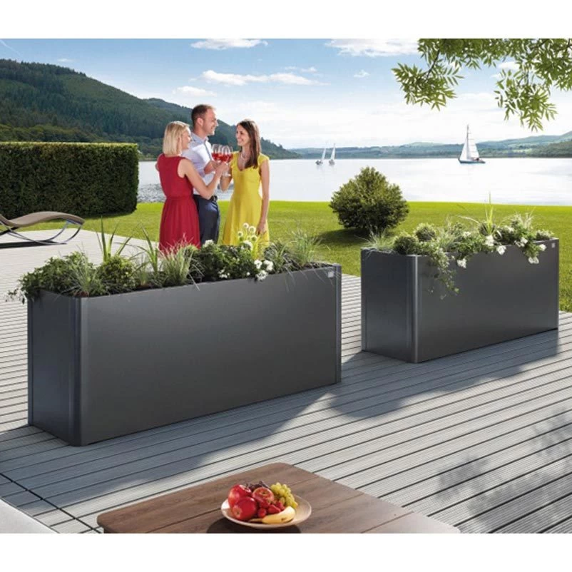 Biohort Pflanzbeet "Belvedere", Verzinktes Stahlblech, Zeitloses Design, Einlegeboden 4 Biohort Pflanzbeet "Belvedere", Verzinktes Stahlblech, Zeitloses Design, Einlegeboden – Bild 2