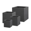 Pflanztrog 'Basic Ciber', Grafit, L 25 X B 25 X H 25 Cm