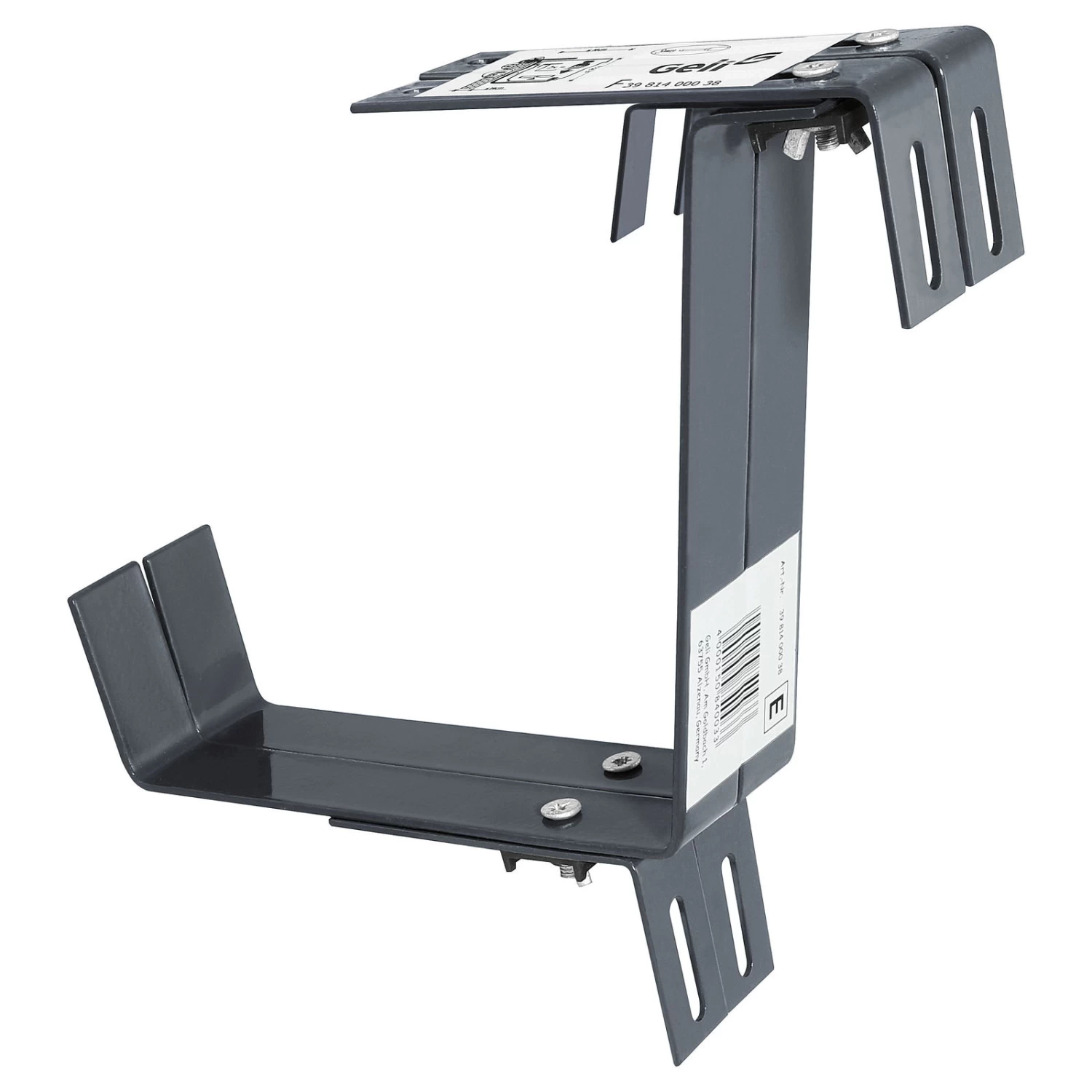 Blumenkastenhalter Aus Bandeisen, Terrakotta, 2-fach Verstellbar 3 Blumenkastenhalter Aus Bandeisen, Terrakotta, 2-fach Verstellbar