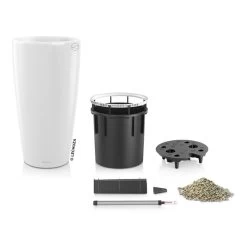 LECHUZA Rondo Premium 40, Weiß Hochglanz, All-in-One-Set, Ø 40 Cm, H:75 Cm -Pflanzen Paradies Verkauf 3325100103 Rondo Premium40 weiss All in OneSet D40xH75cm RGB 3 7756