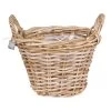 Pflanzkorb Aus Rattan Mit Folieneinsatz In Grau, Ø 35 H: 25 Cm -Pflanzen Paradies Verkauf 3345100040 Pflanzkorb Rattan D35 H25cm grau 2 63358