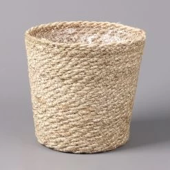 Jutekorb 'Nature' Mit Folieneinsatz, Natur, 16,5 Cm Ø, 3er-Set