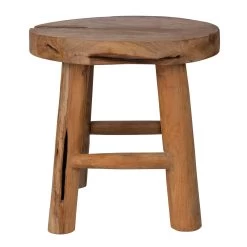 Massiver Pflanzhocker Aus Teakholz -Pflanzen Paradies Verkauf 3370100014 Teak Topfstaender M D40 H40cm teak 2 86723