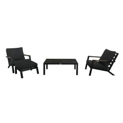 Loungeset 'Australien', 4tlg, Anthrazit -Pflanzen Paradies Verkauf 3910302417 Loungeset Australien 4tlg Koelle 2xSessel 1xTisch 1xHocker inkl Aufl 1 59766