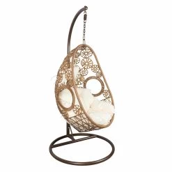 Hängesessel Rhodes, Natur, Inkl. Kissen, Handgewebt, 195 X 95 X 95 Cm -Pflanzen Paradies Verkauf 3910302500 Haengesessel Rhodes natur inkl Kissen ca95x95x195cm6 71990