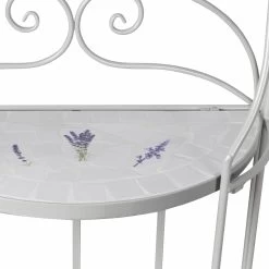 Mosaik-Regal Lille, Hellgrau, Lavendel-Mosaikfliesen, Ca. 28 X 53 X 126 Cm -Pflanzen Paradies Verkauf 3910302502 Mosaik Regal lille hellgrau ca28x53x126cm4 72002