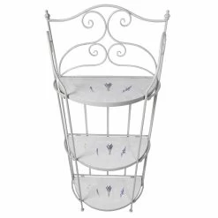 Mosaik-Regal Lille, Hellgrau, Lavendel-Mosaikfliesen, Ca. 28 X 53 X 126 Cm -Pflanzen Paradies Verkauf 3910302502 Mosaik Regal lille hellgrau ca28x53x126cm5 72001