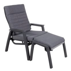 Loungesessel 'Paris', Grau/schwarz -Pflanzen Paradies Verkauf 3910302694 Loungesessel Paris inkl Auflage 8 118555