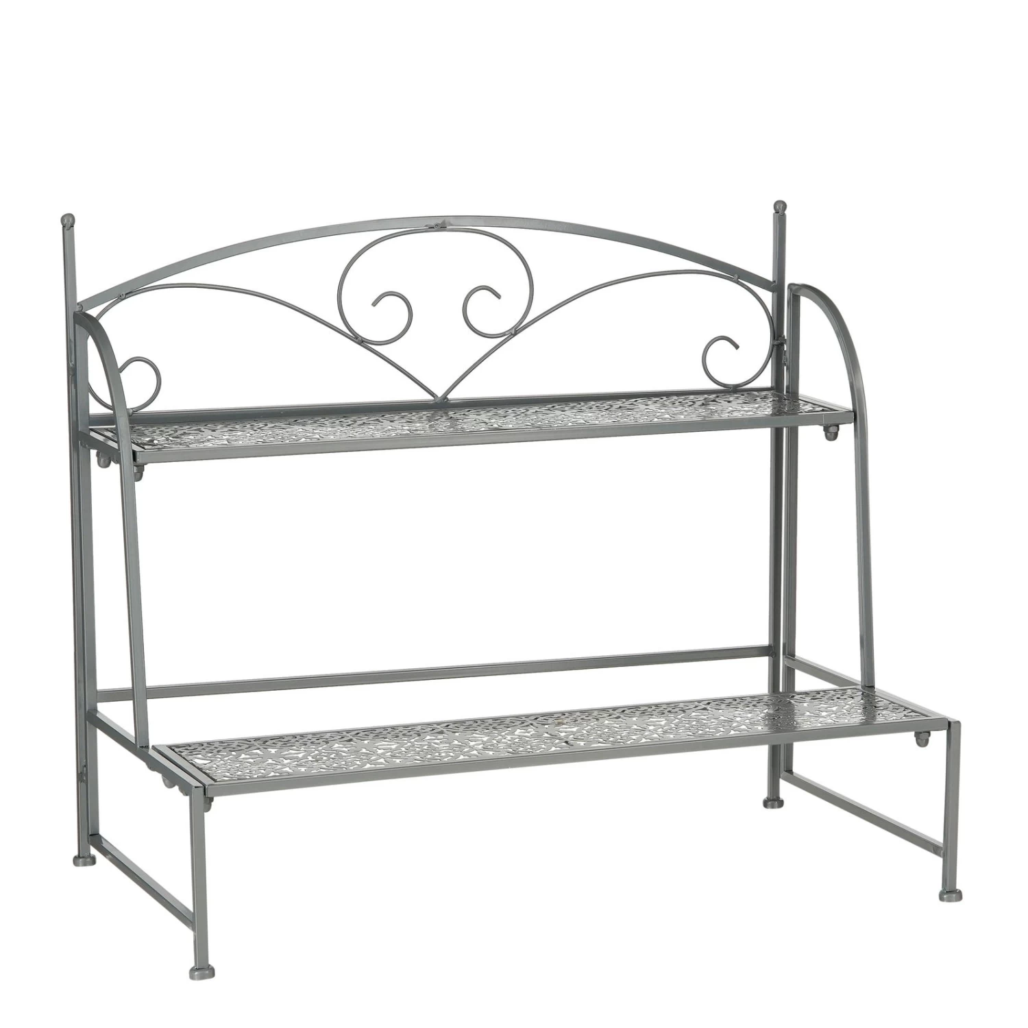 Pflanzregal 'Thalia', Dunkelgrau, Eisen, Ca. 69,5 X 38 X H59 Cm 3 Pflanzregal 'Thalia', Dunkelgrau, Eisen, Ca. 69,5 X 38 X H59 Cm