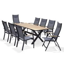 Stapelsessel 'Panama', Schwarz/grau, Ca. 100 X 65 X 62 Cm 9 Stapelsessel 'Panama', Schwarz/grau, Ca. 100 X 65 X 62 Cm -Pflanzen Paradies Verkauf 3910302712 Alu Stapelstuhl Panama schwarz Textilen 3D mesh grau 1 119336