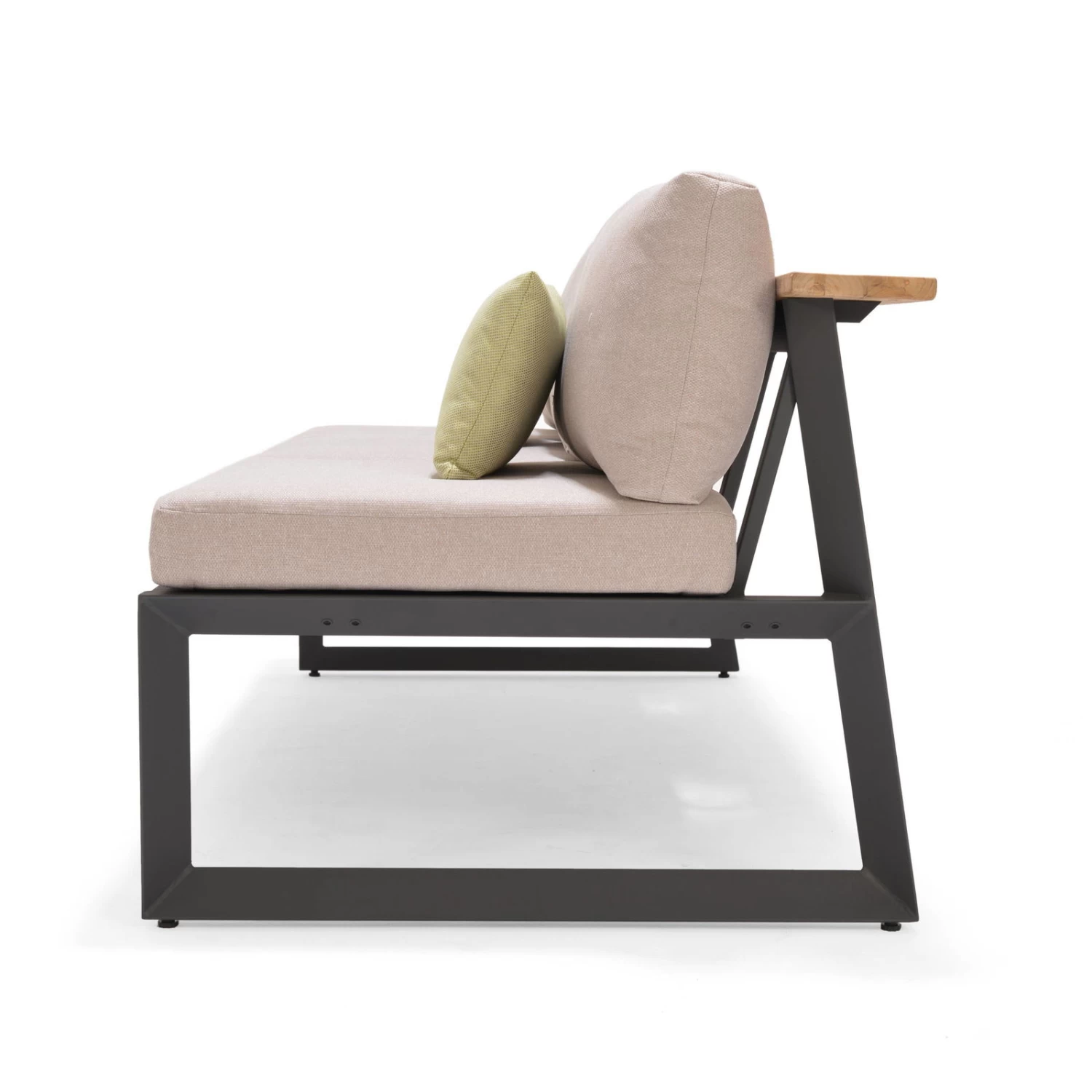 Dining-Bank 'Jimmy', 3-Sitzer, Grau, Ca. 191 X 89 X 75 Cm 4 Dining-Bank 'Jimmy', 3-Sitzer, Grau, Ca. 191 X 89 X 75 Cm – Bild 2