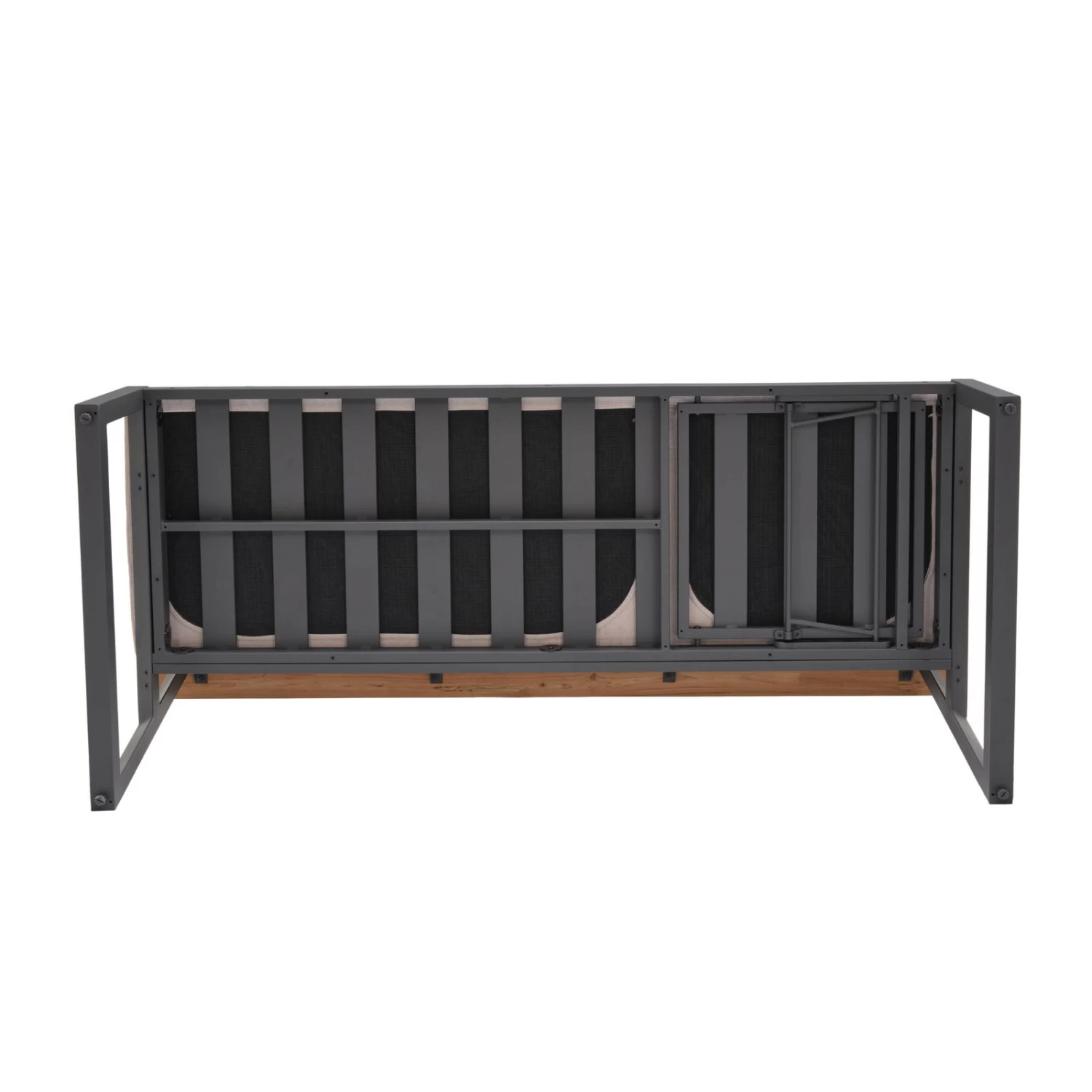 Dining-Bank 'Jimmy', 3-Sitzer, Grau, Ca. 191 X 89 X 75 Cm 6 Dining-Bank 'Jimmy', 3-Sitzer, Grau, Ca. 191 X 89 X 75 Cm – Bild 4