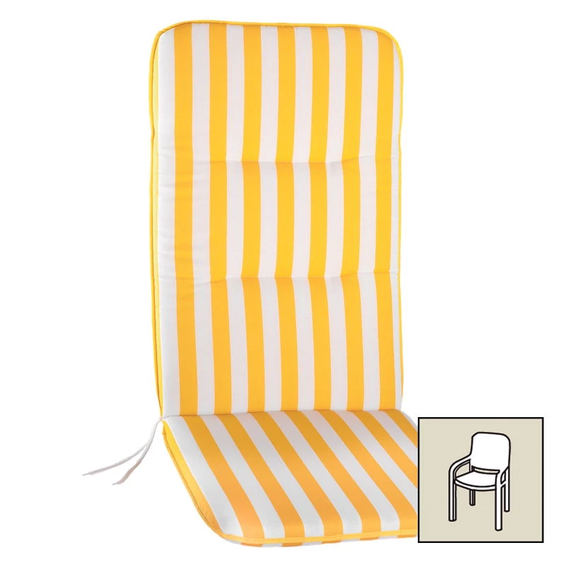 Best Niederlehnerauflage Gelb/weiß, Ca. 100 X 50 Cm 4 Best Niederlehnerauflage Gelb/weiß, Ca. 100 X 50 Cm – Bild 2
