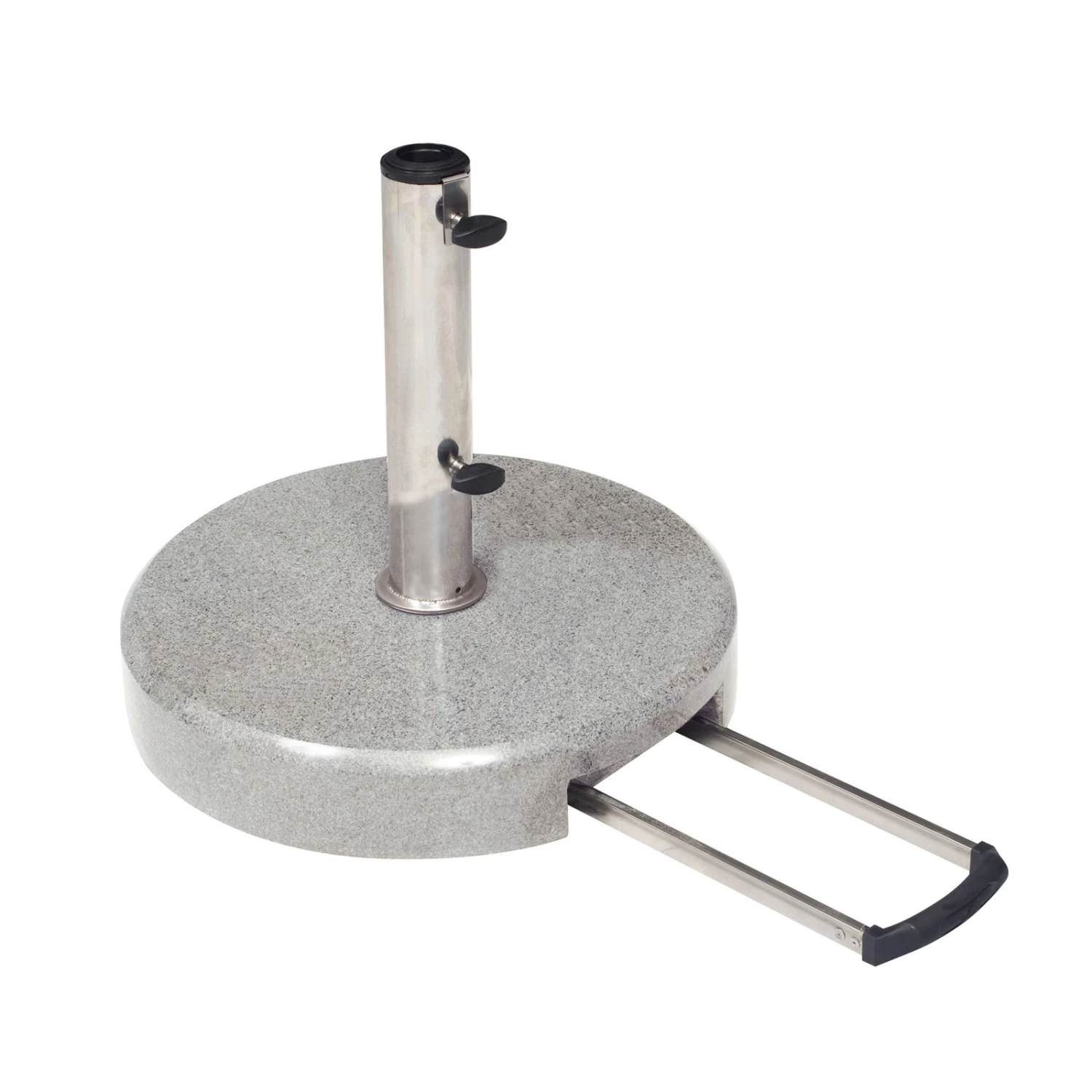 Kölle Trolley Granit-Schirmständer, Rund, Mit Rollen, Ø 45 Cm 3 Kölle Trolley Granit-Schirmständer, Rund, Mit Rollen, Ø 45 Cm
