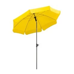 Sonnenschirm 'Locarno', Ø Ca. 150 Cm -Pflanzen Paradies Verkauf 3910503107 Sonnenschirm Locarno zitrus 6 90201